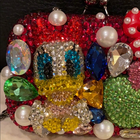 Vintage!! Daisy Duck crystal clutch - Picture 6 of 8